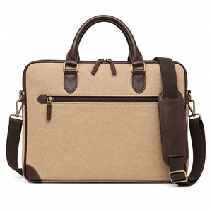 New Design Vintage Embossed Logo Leather Laptop <b>Bag</b> Waterproof PU Leather <b>Computer</b> Backpack Large Capacity Business Travel - Product Image 1