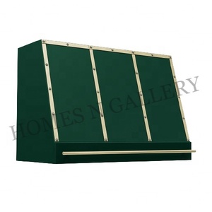 Hotte de cuisine murale en acier inoxydable de haute qualité, design cloche personnalisé, plusieurs finitions, avec couvercle ventilé - Product Image 5