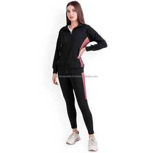 Nardon Apparel Designer Conjunto de 2 piezas para mujer Entrenamiento Conjunto de 2 piezas Crop Top y pantalón Chándal Conjuntos de mujer Ropa de Pakistán - Product Image 1