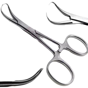 Pinzas Backhaus de Acero Inoxidable de 3.5 Pulgadas para Uso Único, Instrumentos Quirúrgicos Manuales, Incluye Pinza para Toallas Backhaus - Product Image 1