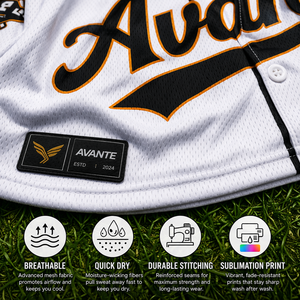 ผู้ผลิตเสื้อเบสบอลแบบสั้นสั่งทำ OEM ผ้าโพลีเอสเตอร์ 100% ระบายอากาศ แห้งเร็ว พิมพ์ลายชื่อและหมายเลขผู้เล่น - Product Image 3