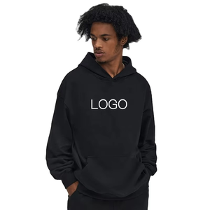 Sweat-shirts surdimensionnés pour hommes de qualité supérieure, style streetwear hip-hop, épaules tombantes, style pull-over, logo et impression personnalisés - Product Image 6