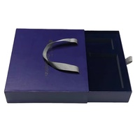 Boîte cadeau coulissante de luxe en carton écologique personnalisée, papier kraft biodégradable, pelliculage mat, revêtement UV