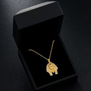 Iced Out Egyptian Pharaoh Head Lab Grown <b>Diamond</b> Pendant Hip Hop <b>Necklace</b> <b>for</b> <b>Men</b> - Product Image 5