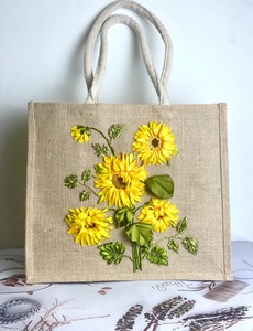 Top Demanded Eco Friendly Geometric Pattern Jute <b>Bag</b> for Supermarket Use Available at for Wholesale at Good Price - Product Image 2