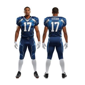 Tenues de football américain pour joueurs d'élite, ajustement confortable, imprimé anti-décoloration, avec accents violet et or, directement de l'usine - Product Image 5