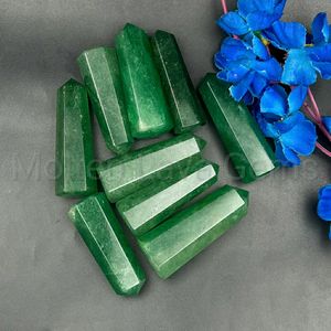 Punta de Cuarzo Tanzberry Verde Natural Chakralume, Varita Curativa Pulida, Puntero de Reiki, Piedra Energética para Meditación, Feng Shui - Product Image 2