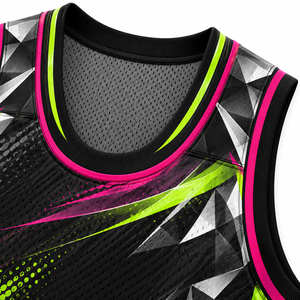 Ensemble d'uniformes de basketball personnalisés, maillot et short sublimés, col en U profond, vêtements de sport d'équipe en gros - Product Image 6