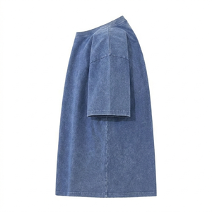 Camisetas de Hombre Tejidas 100% Algodón con Diseños Impresos Personalizados, Estilo Vintage, Antiarrugas, Corte Holgado, Hechas en Pakistán - Product Image 3