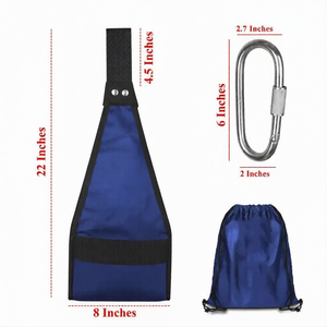 Correas de nailon de alta resistencia para abdominales, barra de tracción, eslingas abdominales colgantes, entrenamiento de fuerza del core, equipo de gimnasio en casa, acolchado antideslizante para piernas - Product Image 3