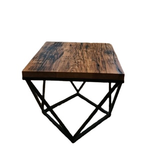 Vintage Handcrafted Accent <b>Table</b> Metal Frame Wooden Top Fancy <b>Table</b> High Quality Handmade Trendy <b>Table</b> - Product Image 1