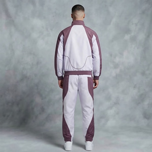 Custom Men Nylon Tracksuit Lightweight Streetwear Embroidery Patchwork <b>Windbreaker</b> Set Loose Fit <b>Vintage</b> Jacket Pants Set OEM - Product Image 6