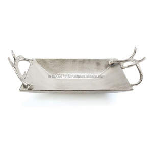 Bandeja de chocolate de metal dorado martillado antiguo para funciones culturales bodas o servicio de postre de celebración familiar especial - Product Image 6