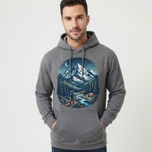 Sudaderas con Capucha Estampadas Premium para Hombre, Ropa Gráfica de Algodón de Alta Calidad con Logotipo Personalizado, Servicio OEM, Talla OEM, Marca Privada - Product Image 1