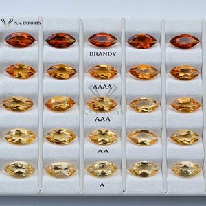 7x14มม. พลอยซิทรีนธรรมชาติรูปทรงมาร์คีสโตนหลวมที่กำหนดเองสำหรับทำสร้อยข้อมือแหวนทำด้วยมือสร้อยคอเครื่องประดับอินเทรนด์ทำ - Product Image 1