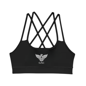 Women's <b>Cross</b> Back High Support Breathable Quick Dry Sports Bra Workout Yoga Gym Crop <b>Top</b> with Front Custom Logo OEM ODM - Product Image 5