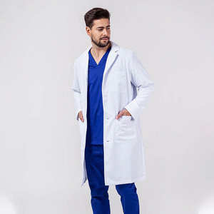 Blouse de laboratoire blanche à manches longues OEM 2026, uniforme médical, blouse d'hôpital pour médecin et infirmière - Product Image 1