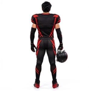 Tela cómoda adecuada para entrenamiento, práctica y juegos. Uniformes de fútbol americano de primera calidad, conjunto de camiseta y pantalones transpirables. - Product Image 2