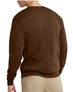 Custom Made Crew Neck Mens Vintage Winter Sweatshirts 100% Cotton Fleece Wholesale Price Best Selling <b>Brown</b> Color Sweatshirts - Product Image 4
