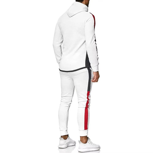 Ensemble de survêtement personnalisé avec fermeture éclair, veste de jogging, ensemble de survêtement en polaire technique polyester pour homme - Product Image 6
