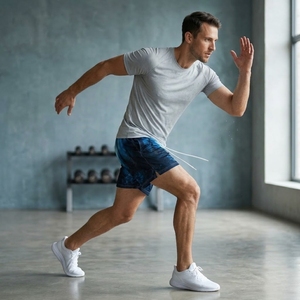High Quality Mesh Fabric Athletic Fitness Shorts 100% Polyester Gym Workout Mesh Shorts Men's Breathable Mesh Athletic Shorts - Product Image 4
