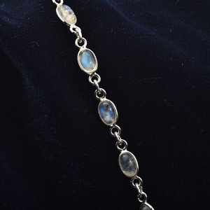 Pulsera de Plata de Ley con Piedra Lunar Arcoíris para Mujeres y Niñas, Regalo de Lujo y Joyería para Fiestas, Hermosas Pulseras de Diseño al por Mayor - Product Image 2