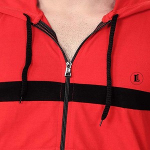 Men Vintage Full Sleeveless Zipper Up Weight 0.7 Gram Cotton <b>Polyester</b> <b>Hoodie</b> with Rib High Street Wear <b>Hoodie</b> - Product Image 3