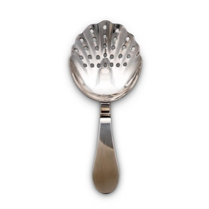 Elegante Cuchara Coladora de Acero Inoxidable Plateado con Acabado Cepillado, Diseño Clásico con Orificios Perforados en Forma de Estrella - Product Image 6