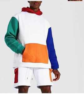 <b>Lightweight</b> <b>Hoodie</b> with Matching Style Shorts Set with Quick Dry Fabric for Active Use <b>Hoodie</b> & Shorts Sets for Men's - Product Image 1