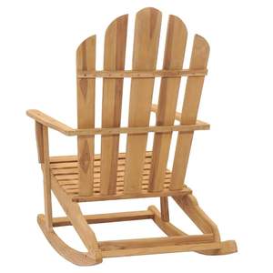 Ensemble de 2 chaises de jardin à bascule Adirondack en teck massif, durables et élégantes - Product Image 5