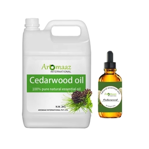 Aromaaz International Aceite Esencial Puro y Natural de Piel de Cedro 100% Puro Destilado al Vapor con Aroma Fresco para Todo Tipo de Piel, India - Product Image 1