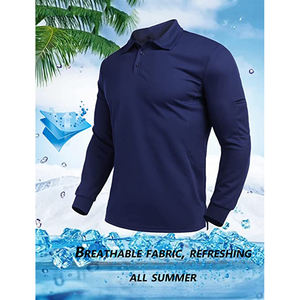 Camiseta de Manga Larga para Hombre al por Mayor, Cuello Redondo, Color Sólido, Directo de Fábrica, Ropa Básica - Product Image 5