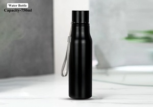 650ml Stainless Steel Modern Custom UV Laser Engraving Heat Preservation Premium Design <b>Water</b> <b>Bottle</b> Wide Mouth Lid Portable for - Product Image 2