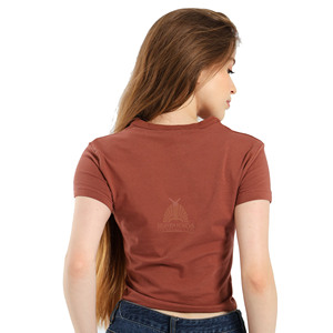 Camiseta Corta de Verano para Mujer, Corte Regular, Ecológica, Estilo Urbano, Lisa, Personalizada con Serigrafía - Product Image 2