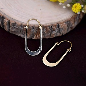 Metal <b>Craft</b> <b>Light</b> Weight Brass Earrings Slim Profile Brass Earrings Smooth Finish Wholesale Factory Price Item Use Metal Crafts - Product Image 4