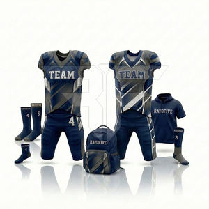 Uniformes de Fútbol Americano para Hombre Sublimados de Alta Calidad, Transpirables, con Logotipo Personalizado, Manga Corta, Secado Rápido - Product Image 3