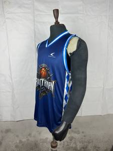Camiseta de Baloncesto Personalizada al por Mayor para Hombre, sin Mangas, Cuello en V, Sublimada, Forro de Malla de Poliéster, Ajuste Atlético, Ropa Deportiva para Equipo - Product Image 4