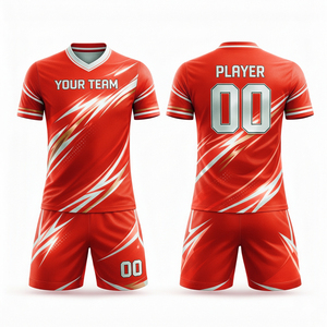 Maillot d'entraînement de football personnalisé de haute qualité pour hommes, équipe de club, respirant, antibactérien, hiver, 100% polyester - Product Image 4