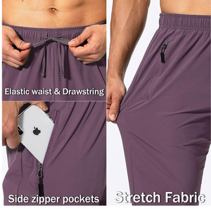 High Quality Lightweight Cotton Breathable Quick Dry <b>Elastic</b> <b>Waist</b> Jogging Sweatpants Men's Gym <b>Trousers</b> - Product Image 6