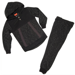 Boys Gray Cotton French Terry Hoodie and <b>Pants</b> Set Children High-Quality Grey Kids Tracksuit - Product Image 4
