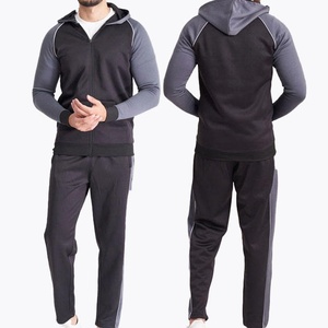 <b>Prime</b> Power Men's Gray Zip up Hoodie and Sweatpants 2-Piece Tracksuit Heavyweight Cotton Fleece 400g Lounge Sportswear - Product Image 1