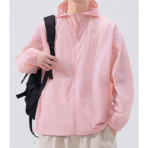 Custom Design Nylon Men's Windbreaker <b>Jacket</b> <b>Zip</b>-<b>up</b> Waterproof Windproof Stand Collar for Casual Outdoor Activities Canvas - Product Image 2