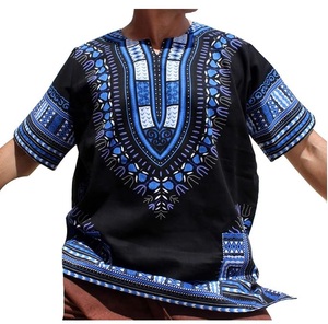 Chemises Dashiki Africaines à Motifs Géométriques et Floraux Tribaux, Manches Trois-Quarts, Style Urbain, T-shirts d'Été – Grande Vente - Product Image 2