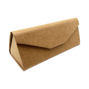 Étui rigide pliable en papier kraft et carton de luxe avec design personnalisable pour lunettes de soleil - Product Image 1
