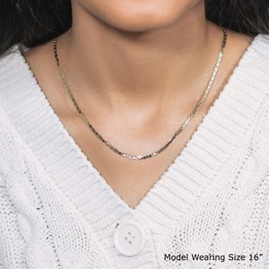 Cadena de Eslabones Marineros de Oro Amarillo de 10k, 2.3mm, Cadena y Brazalete Modernos - Product Image 4