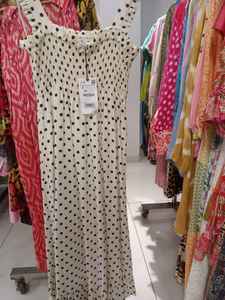 Vestido Casual de Algodón con Cuello Cuadrado y Estampado de Lunares, Sin Mangas, para Primavera/Verano, Playa, Fiesta, Estilo Boho, Elástico - Product Image 2