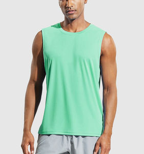 Débardeur Homme Personnalisé de Haute Qualité en Coton Tricoté Uni Respirant pour l'Entraînement – Style Décontracté Chic - Product Image 4