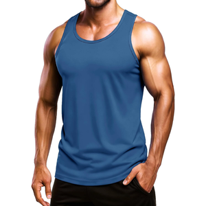 Débardeur essentiel pour homme en polyester, respirant, doux, léger, confortable pour la mouvement, texture lisse, confort quotidien, construction robuste - Product Image 1