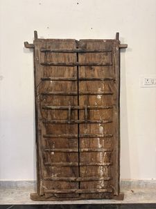 แผงประตูไม้เนื้อแข็งโบราณพร้อมกรอบแกะสลักด้วยมือ เป็นมิตรกับสิ่งแวดล้อม สำหรับห้องนอน ห้องนั่งเล่นกลางแจ้ง เฟอร์นิเจอร์บ้าน - Product Image 5