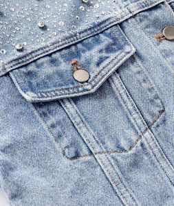 Chaqueta de Mezclilla Lavada para Mujer - Product Image 3